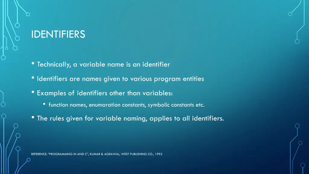 identifiers