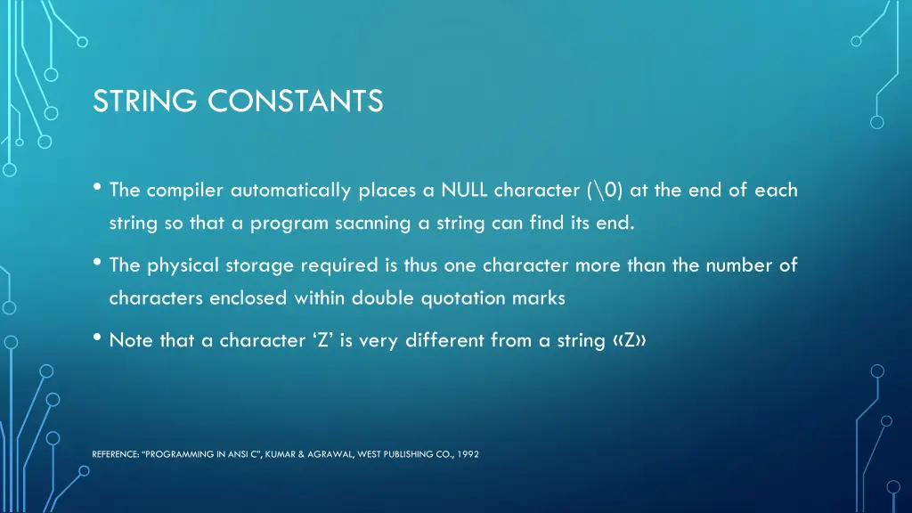 string constants 1