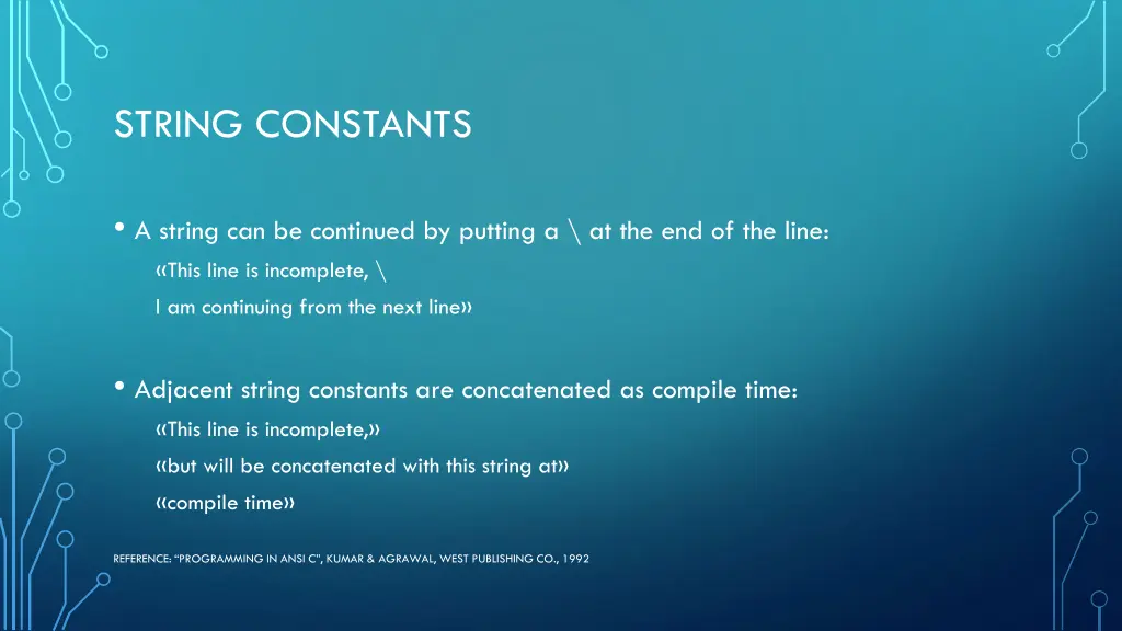 string constants