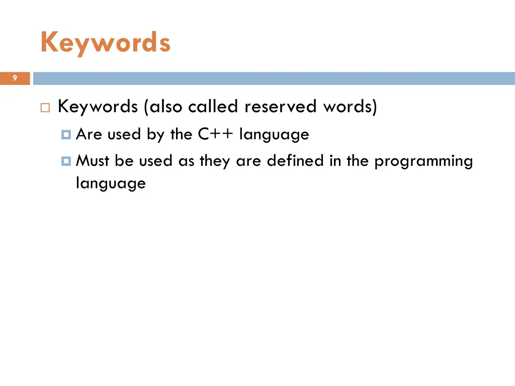 keywords