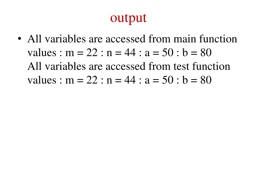 output 1
