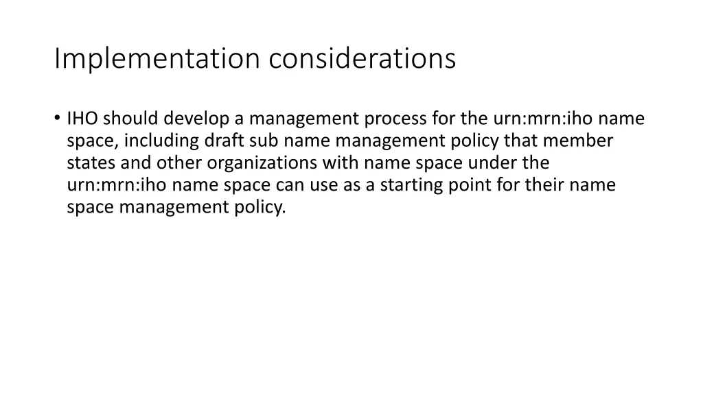 implementation considerations 1