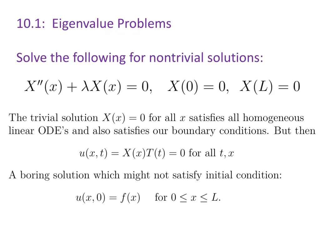 10 1 eigenvalue problems