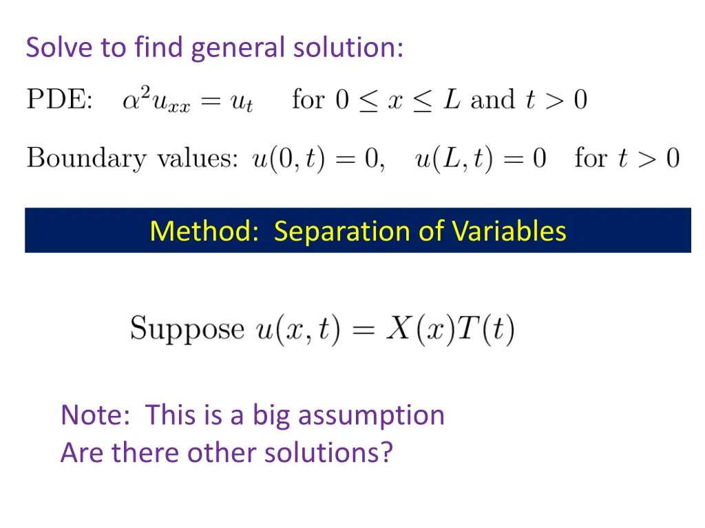 solve to find general solution 1