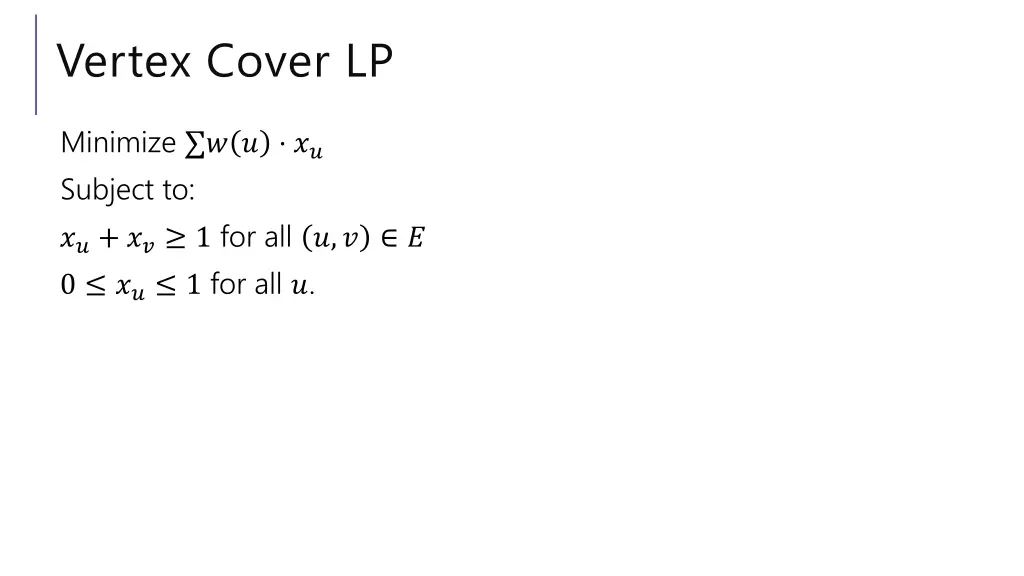 vertex cover lp