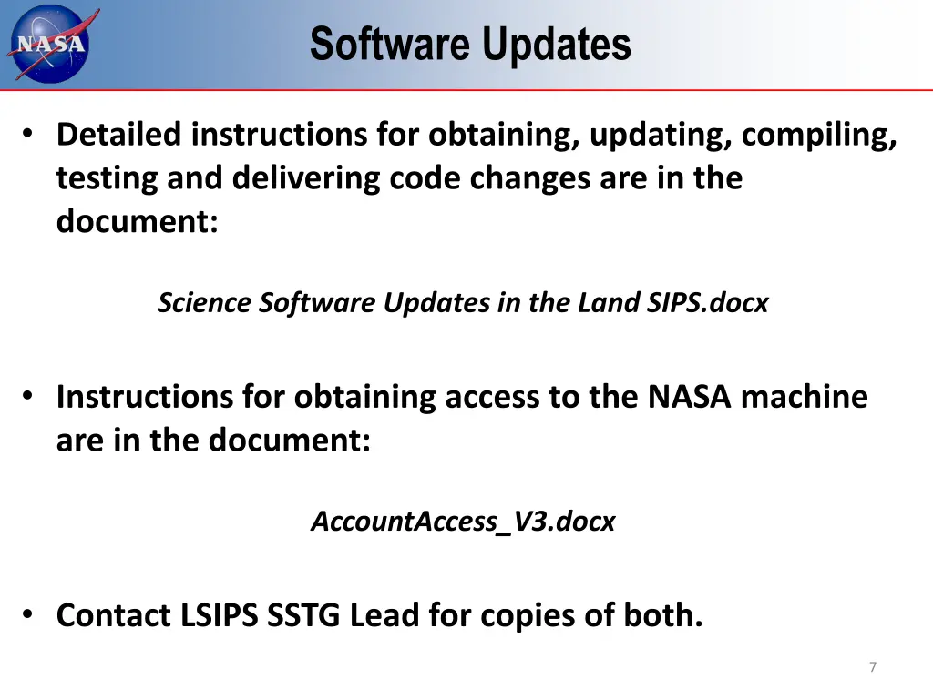 software updates