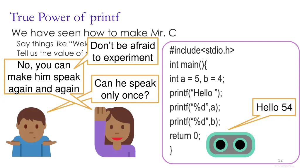 true power of printf we have seen how to make