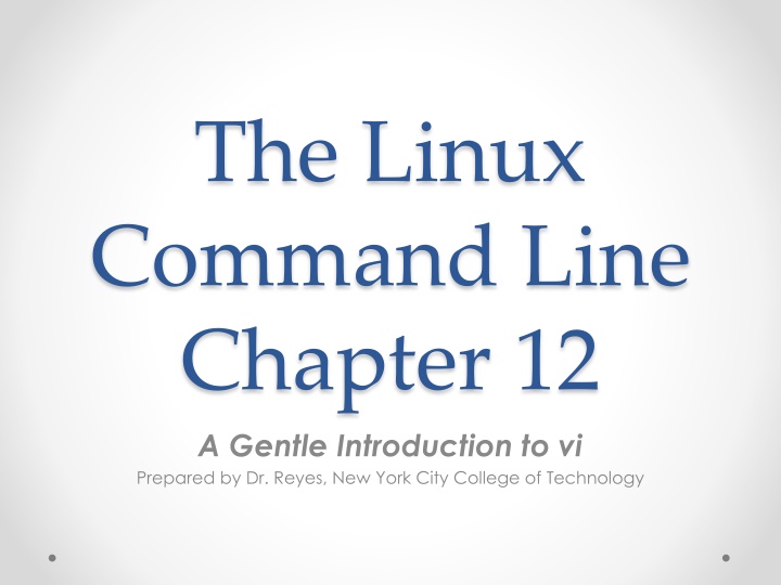 the linux command line chapter 12 a gentle