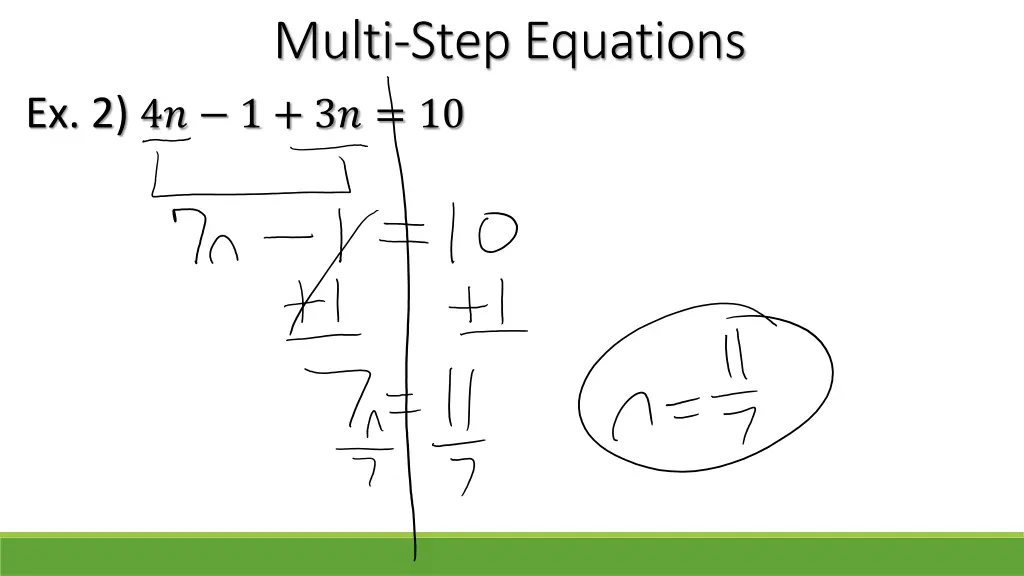 multi step equations 2