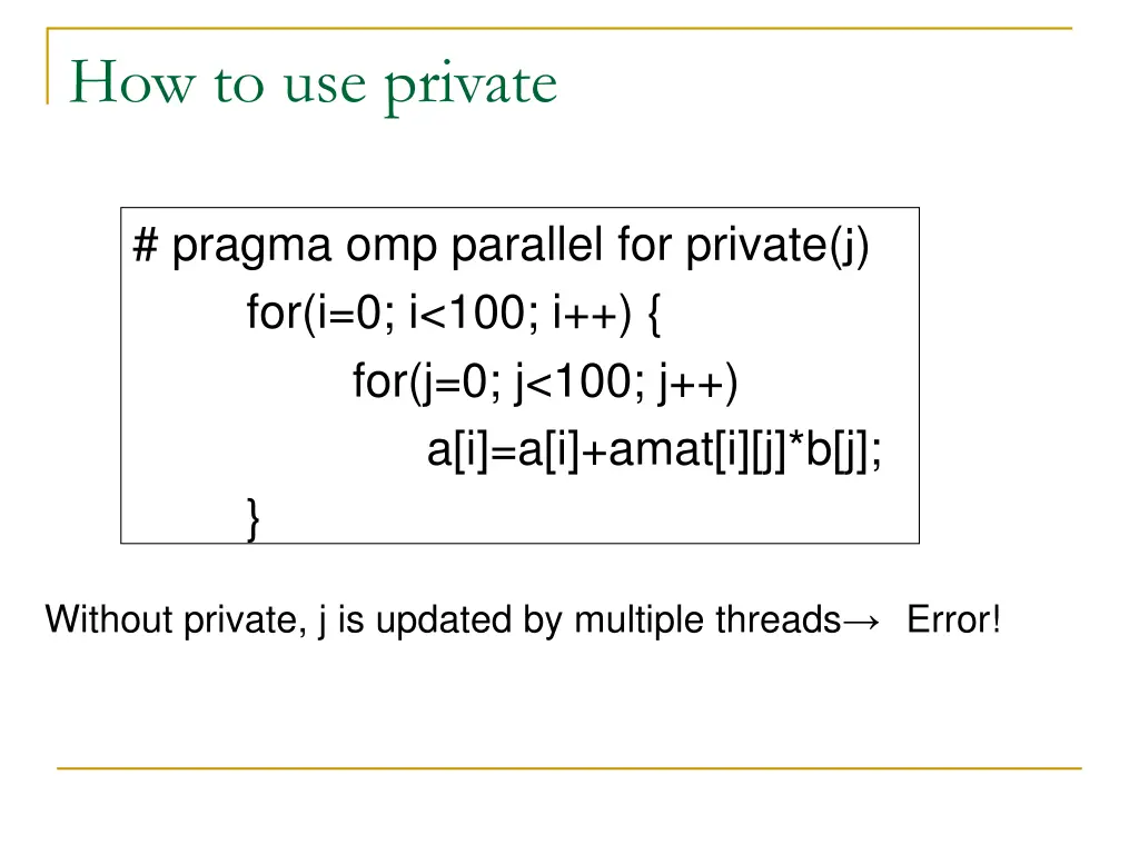 how to use private