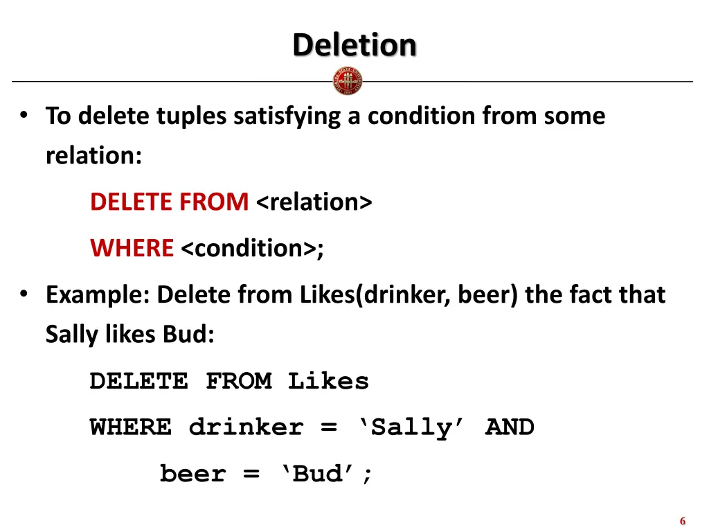 deletion