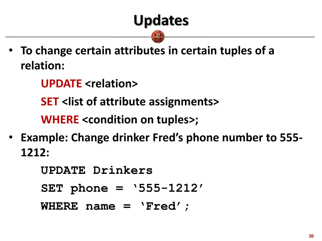 updates