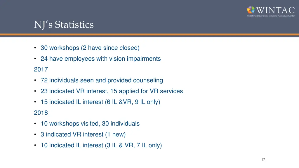nj s statistics