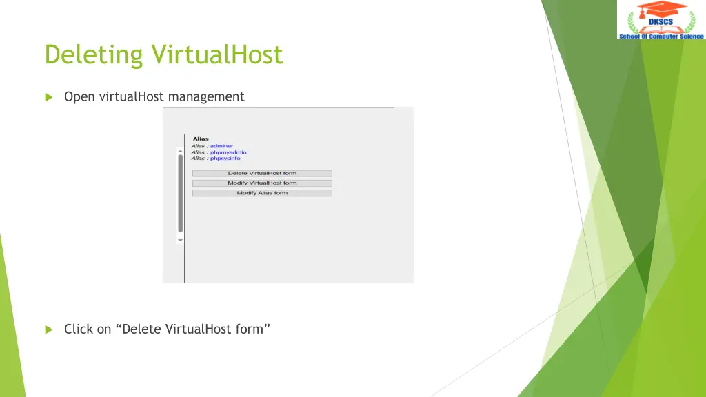 deleting virtualhost
