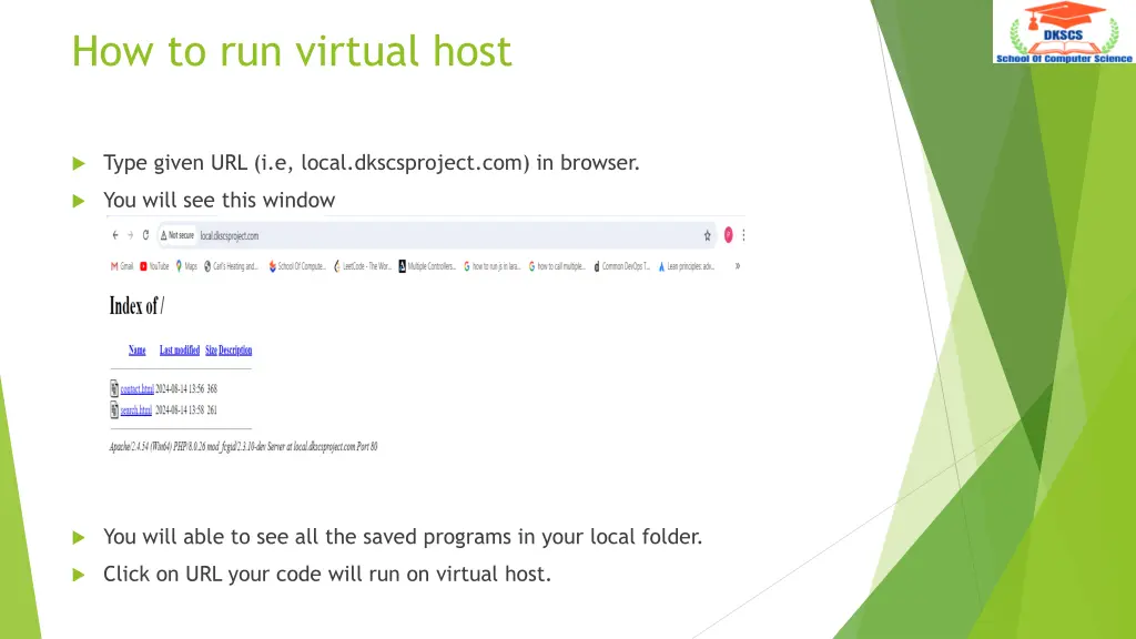 how to run virtual host