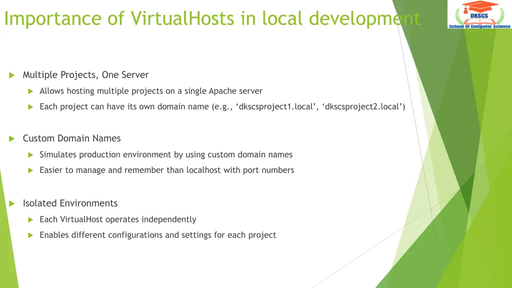 importance of virtualhosts in local development