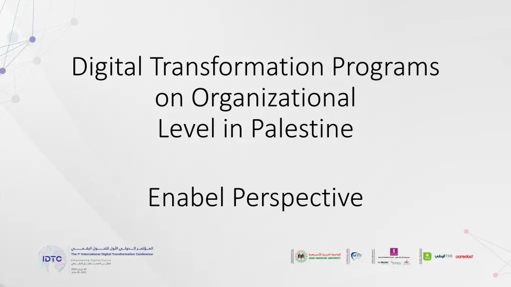 digital transformation programs on organizational