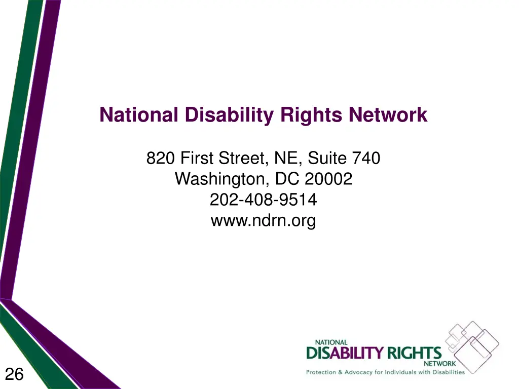 national disability rights network