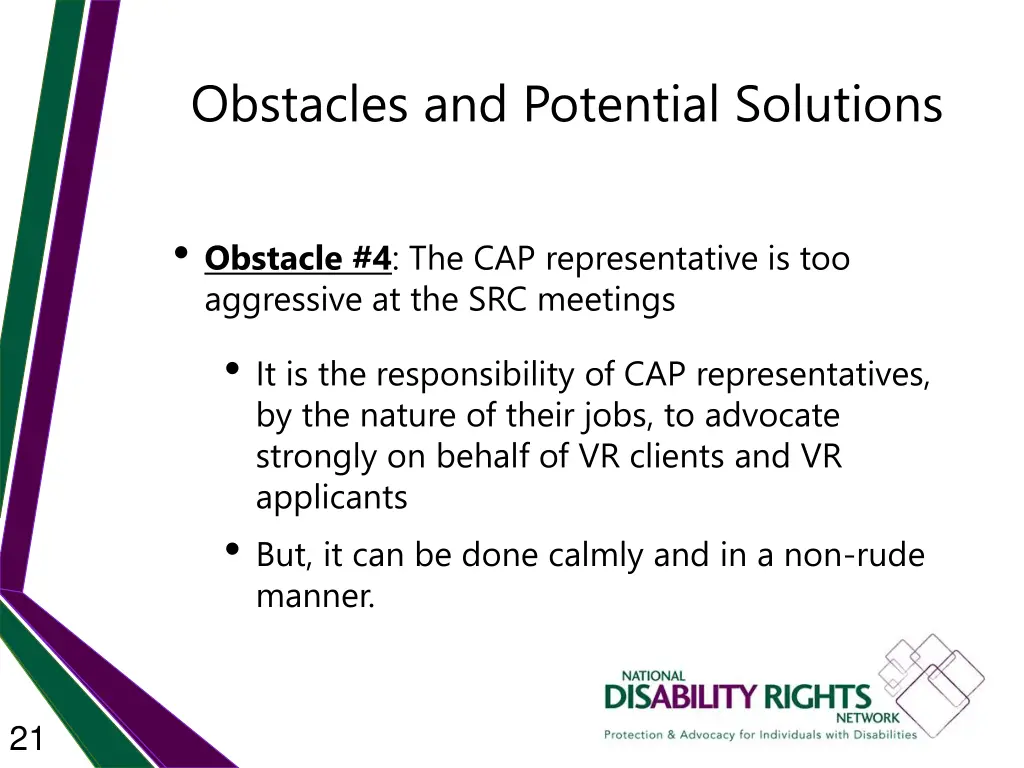 obstacles and potential solutions 11