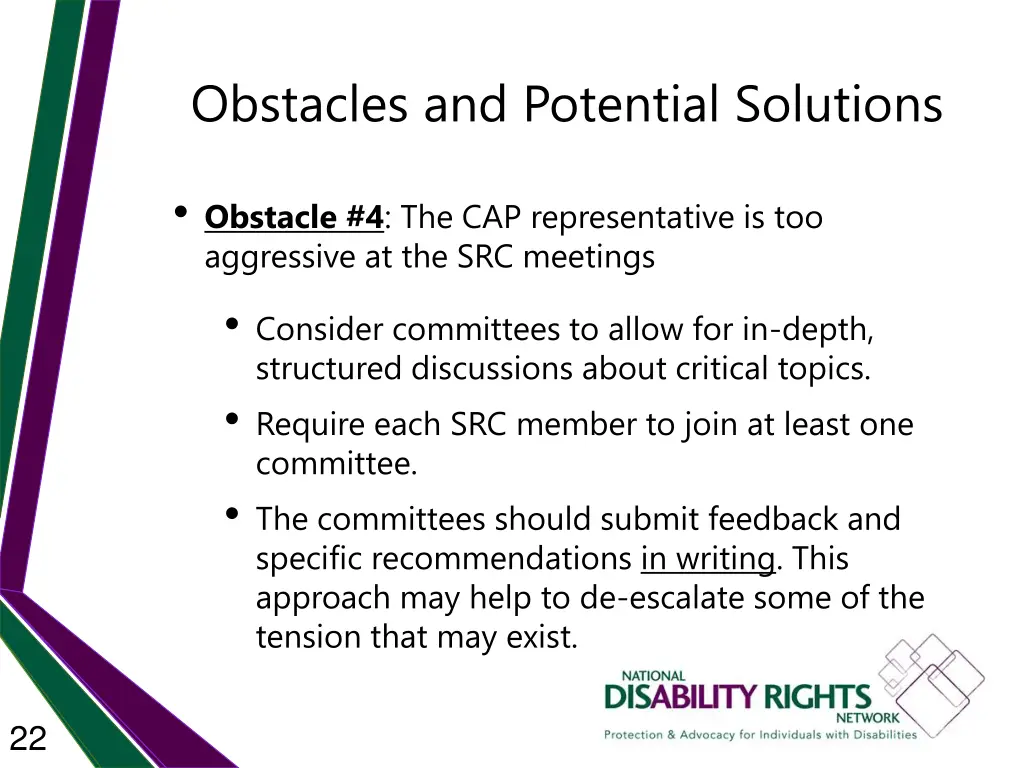 obstacles and potential solutions 12