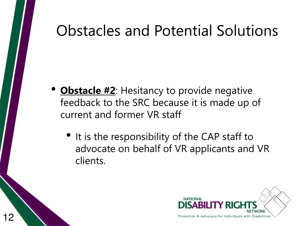 obstacles and potential solutions 2