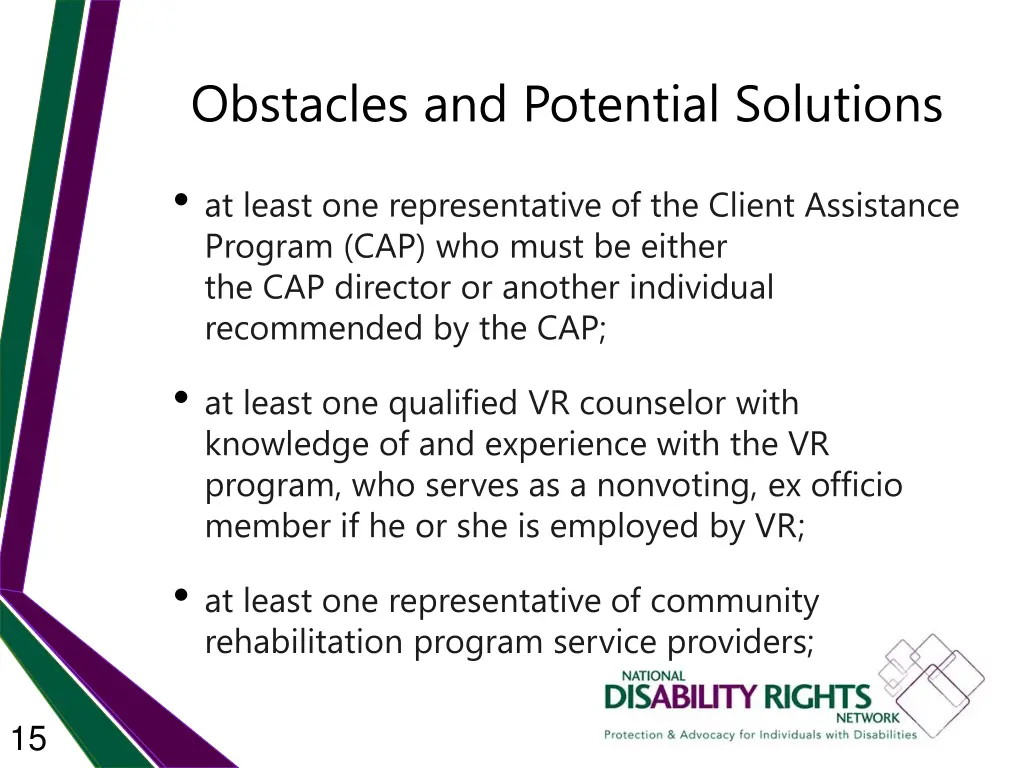 obstacles and potential solutions 5
