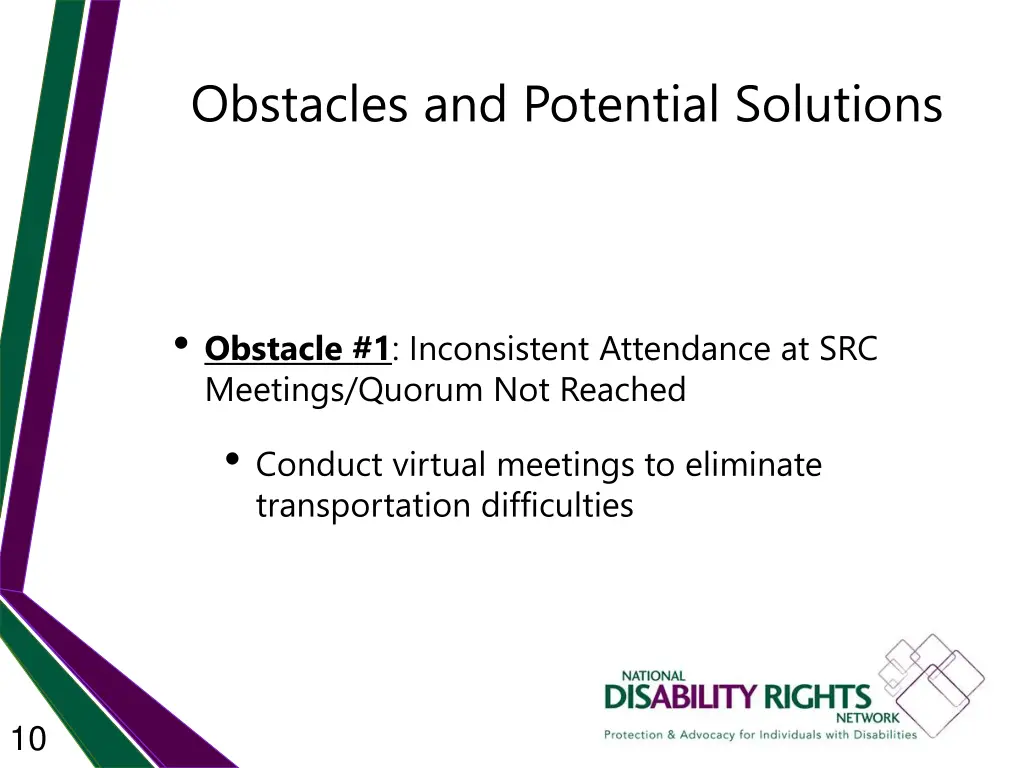 obstacles and potential solutions