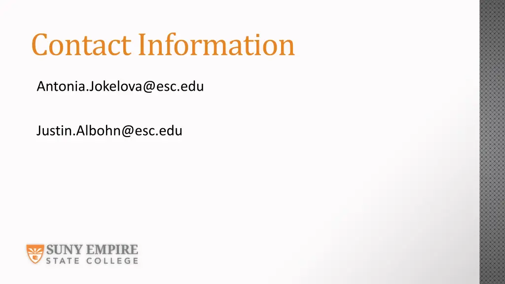 contact information