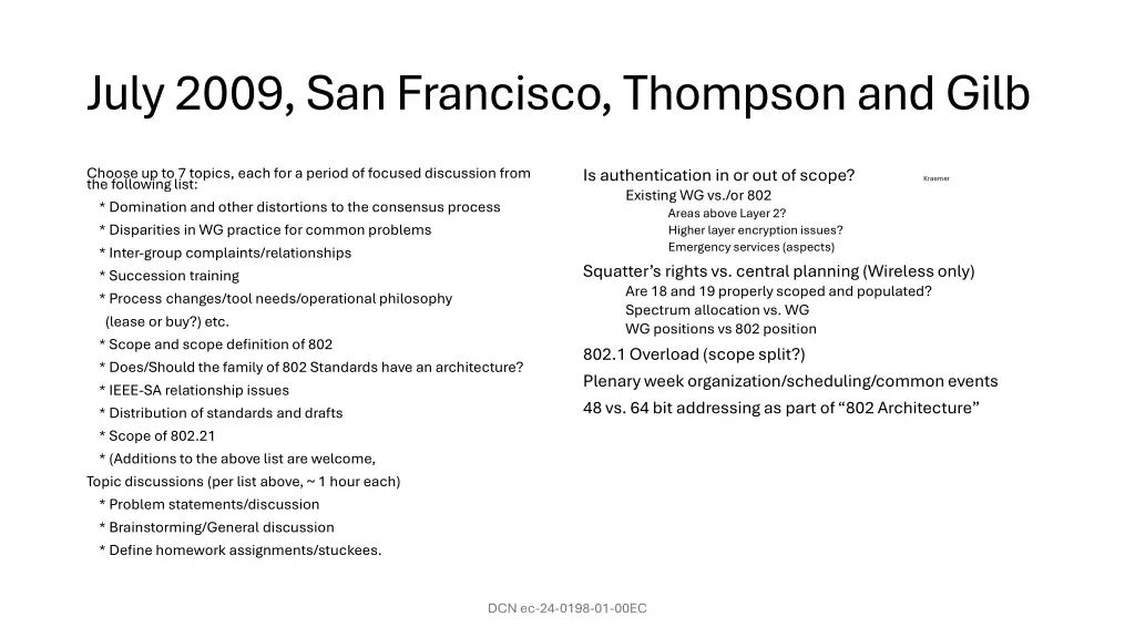 july 2009 san francisco thompson and gilb