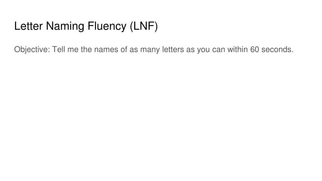 letter naming fluency lnf