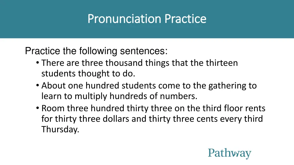 pronunciation practice pronunciation practice