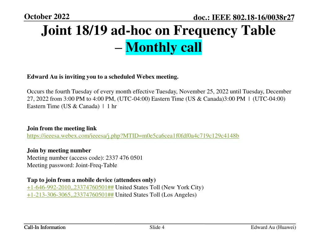 october 2022 joint 18 19 ad hoc on frequency