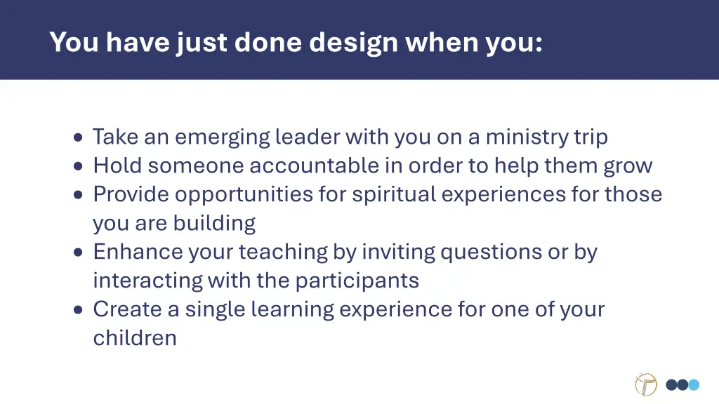 you have just done design when you 1