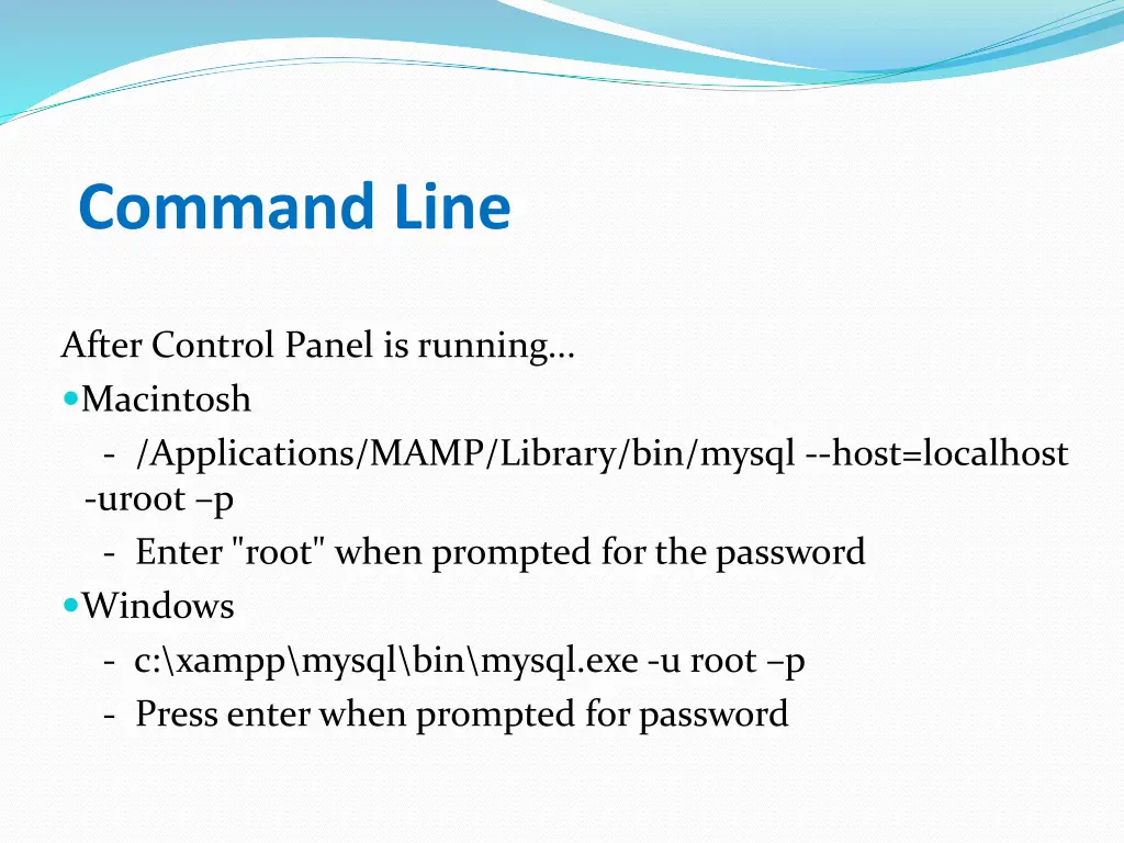command line