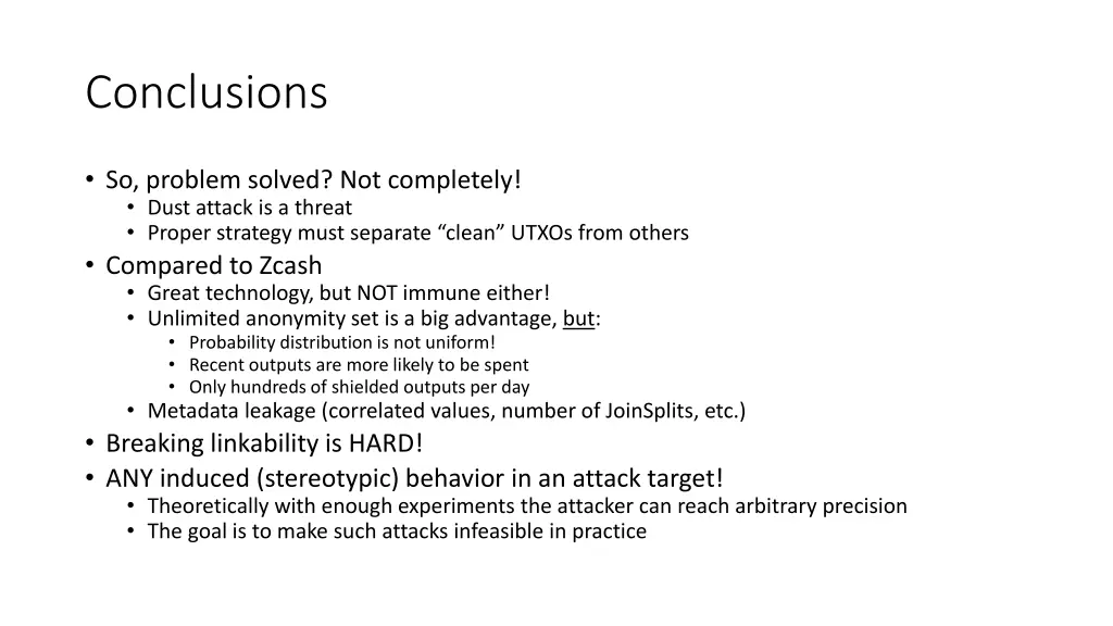 conclusions