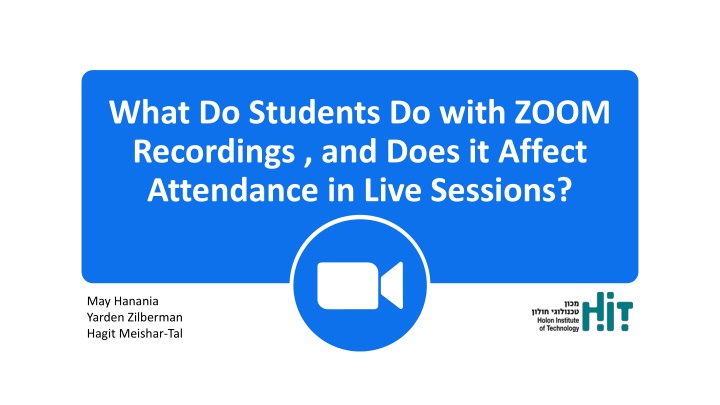 what do students do with zoom recordings and does