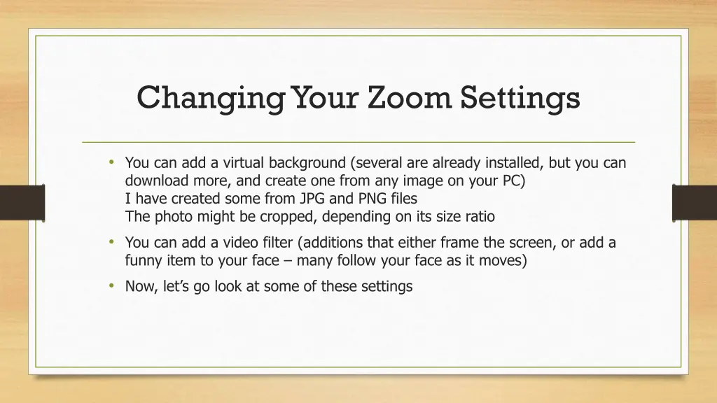 changing your zoom settings 2