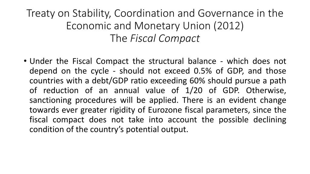 treaty on stability coordination and governance