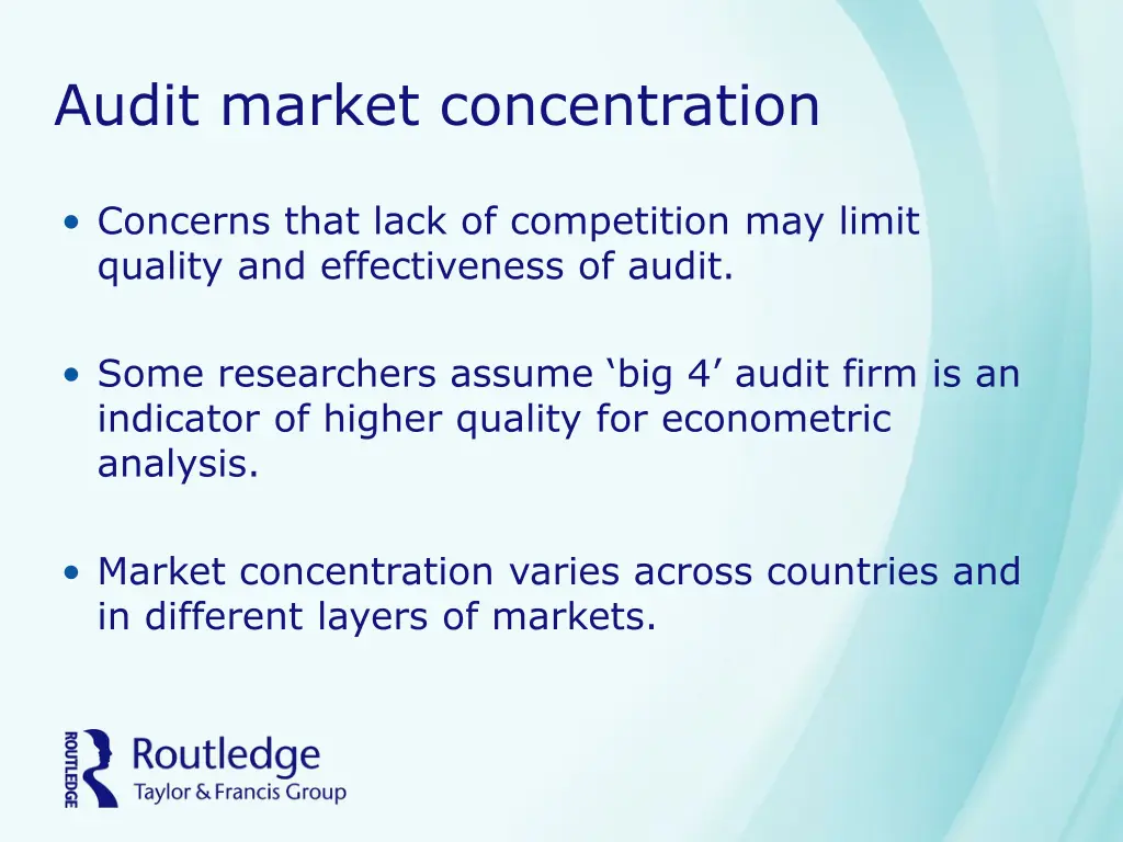 audit market concentration