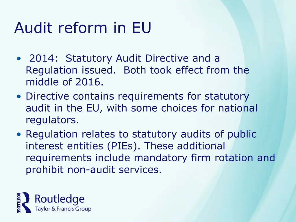 audit reform in eu