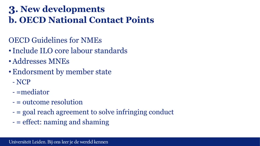 3 new developments b oecd national contact points