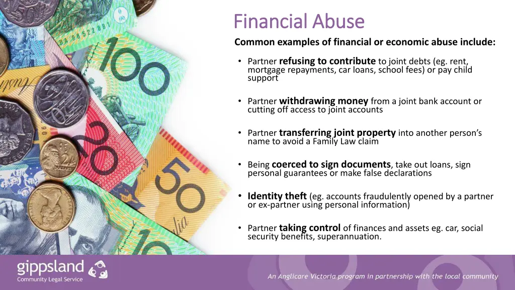 financial abuse financial abuse