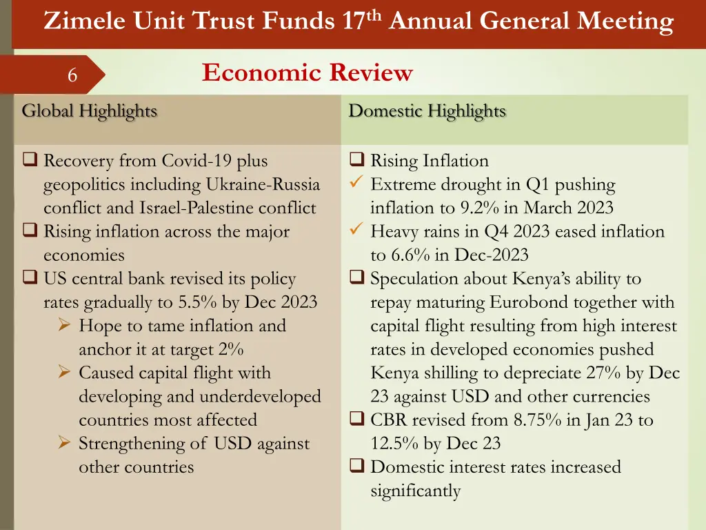 zimele unit trust funds 17 th annual general 4