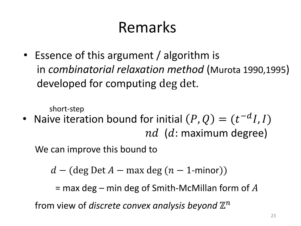 remarks
