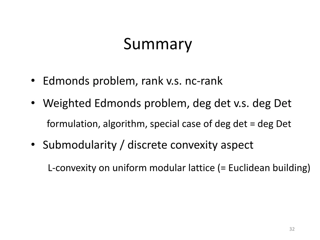 summary