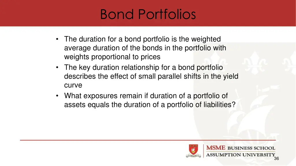 bond portfolios