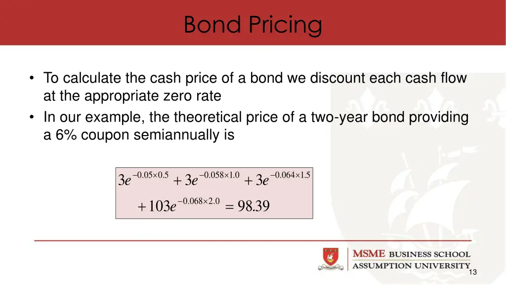 bond pricing