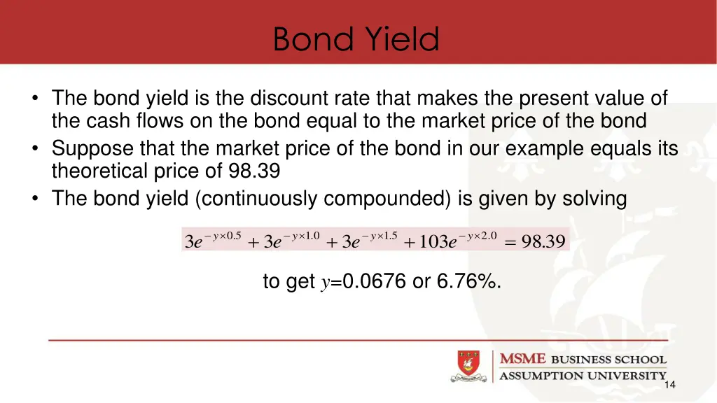 bond yield