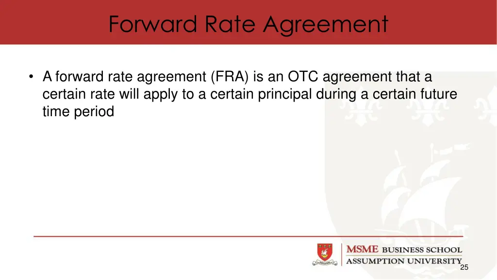 forward rate agreement