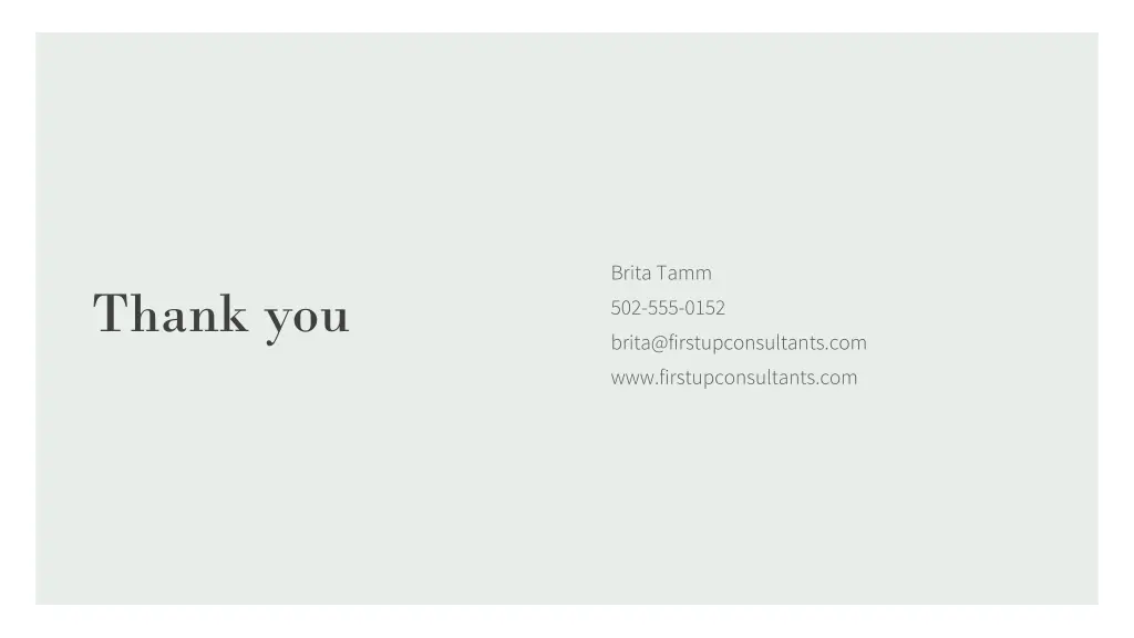 brita tamm 502 555 0152 brita@firstupconsultants